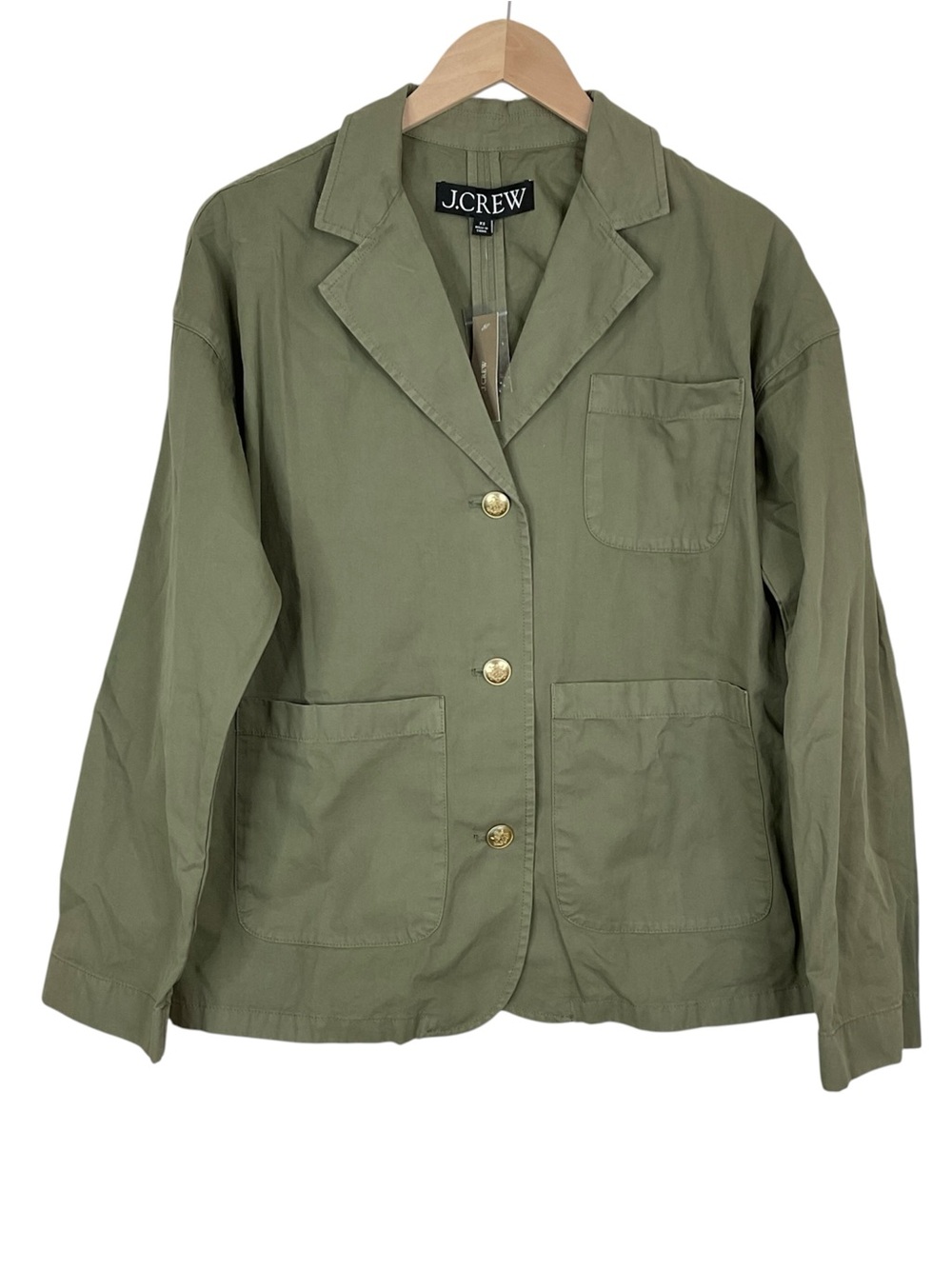 J. Crew Green Blazer Jacket In Chino Size XS